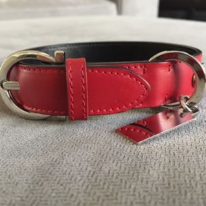 [SALVATORE FERRAGAMO] Ferragamo Dog Red Dog Collar
